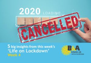 Week 4 of B&A’s Covid-19 Lockdown Diaries
