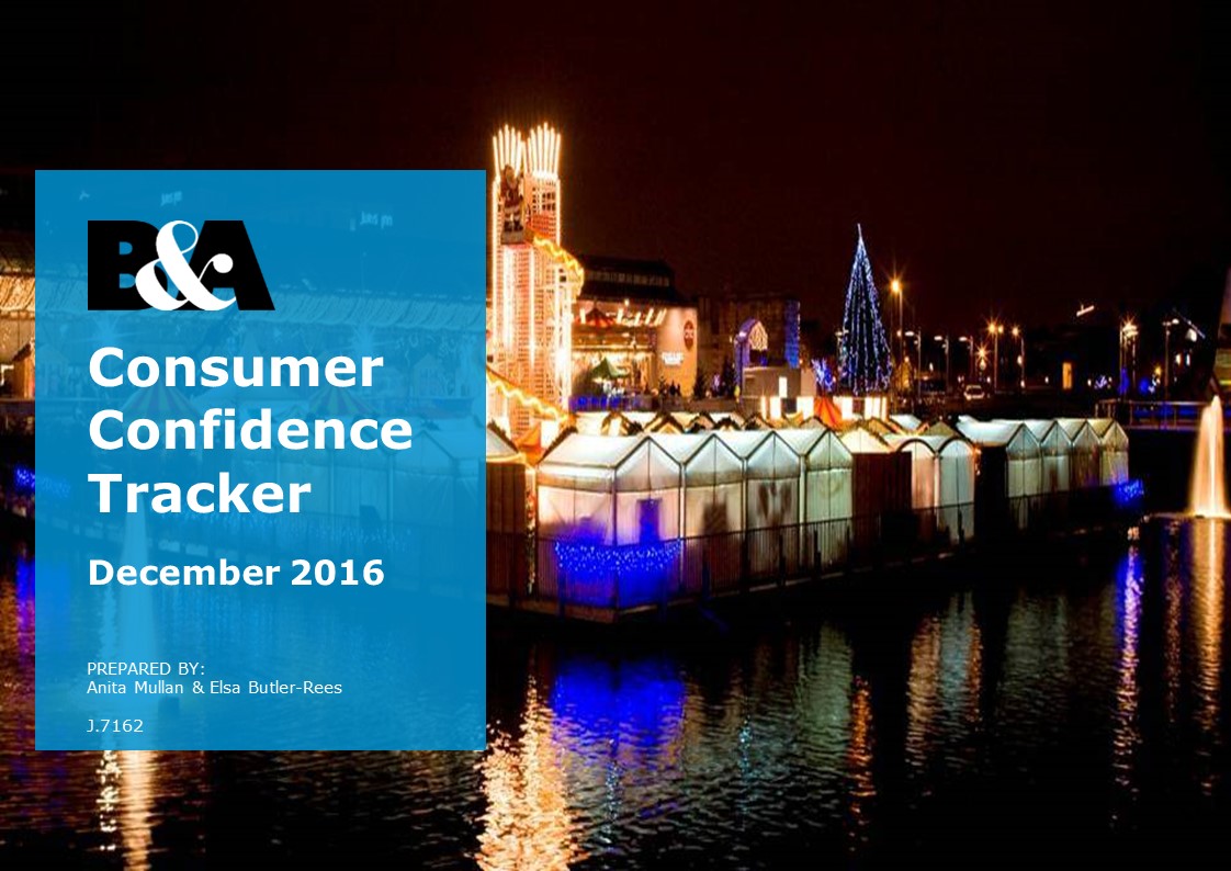 B&A Consumer Confidence Tracker December 2016